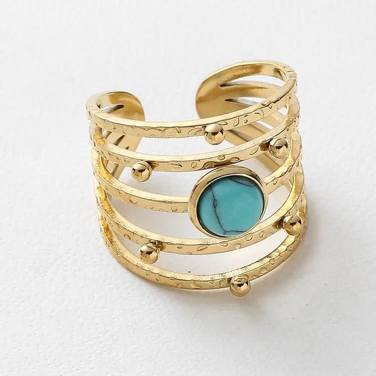 Bague Pierre Naturelle Turquoise Bague Pierre Naturelle Turquoise