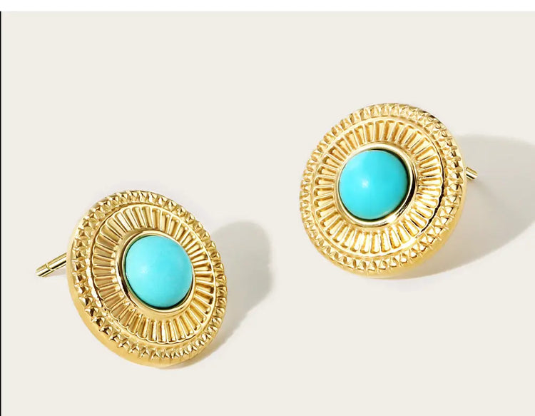 Boucles D'oreilles Chic Turquoise