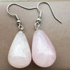 Boucles d'Oreilles Perles Cristal Rose