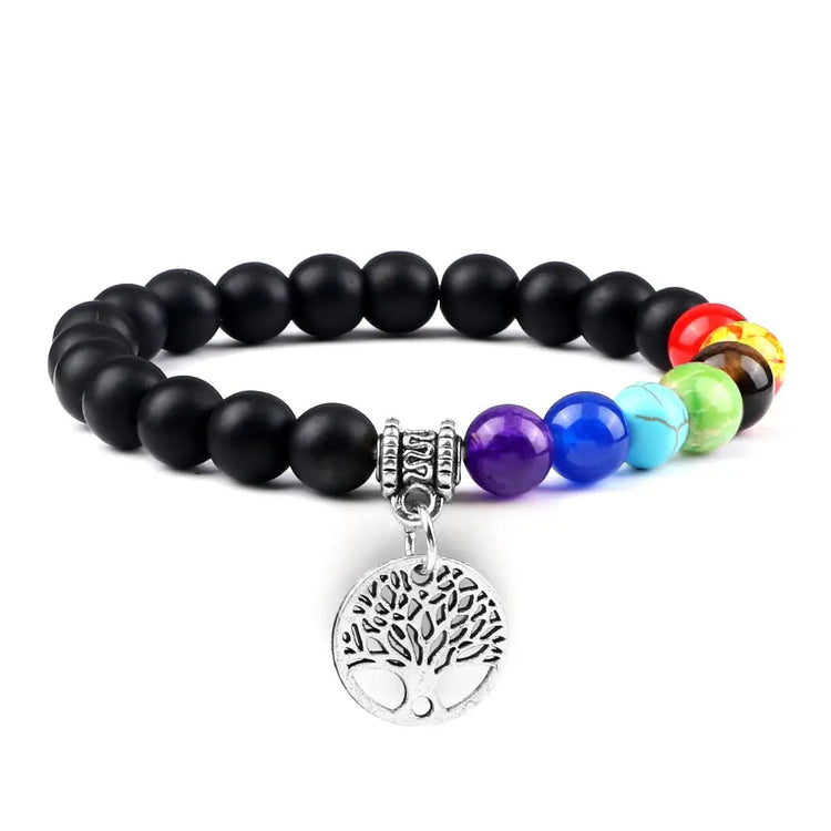 Bracelet Arbre de Vie Argent Onyx