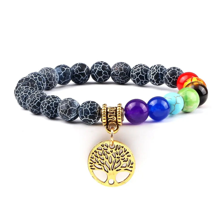 Bracelet Arbre de Vie Or Noir