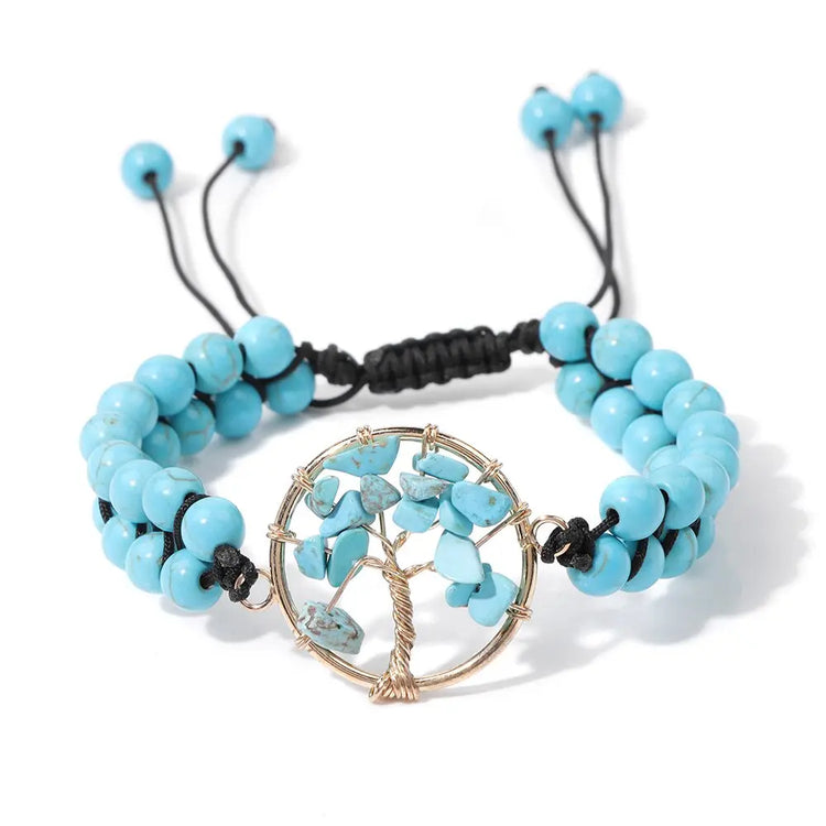 Bracelet Arbre de Vie à Énergie Positive Howlite