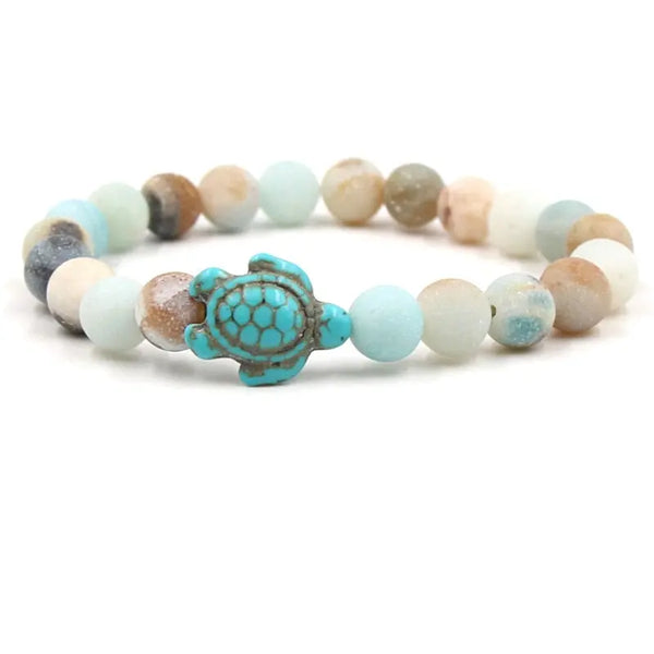 Bracelet Perles Pierre Tortue Amazonalite