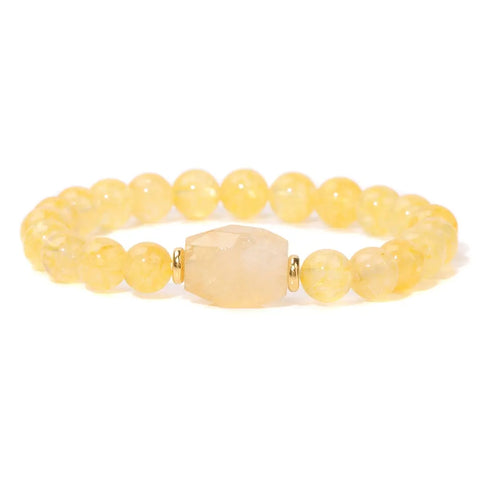 Bracelet extensible en perles de citrine | Ma Pierre Naturelle