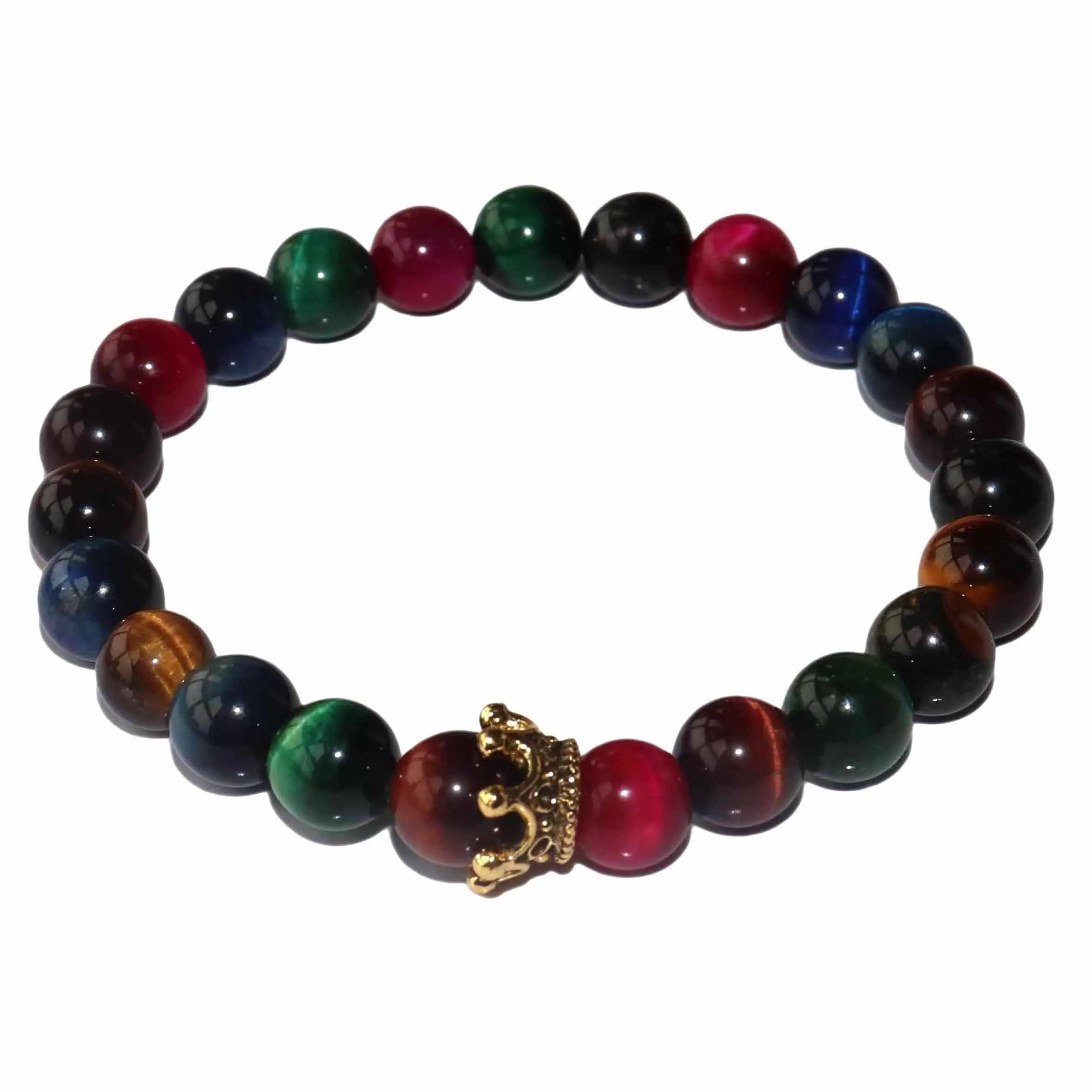 Bracelet Perles œil De Tigre Sur Mesure - Pierre Naturelle, Fait Main En France, Taille Personnalisée