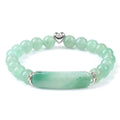 Bracelets en forme de rectangle d'aventurine verte