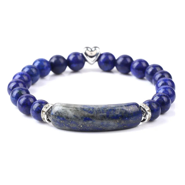 Bracelets en forme de rectangle de lapis-lazuli