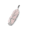 Collier de cristaux d'arbre de vie de quartz rose