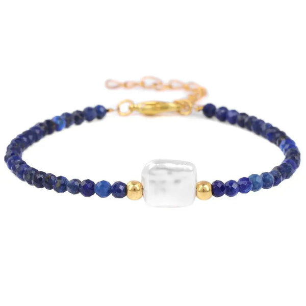 Bracelet de perles en pierre naturelle Lapis Lazuli