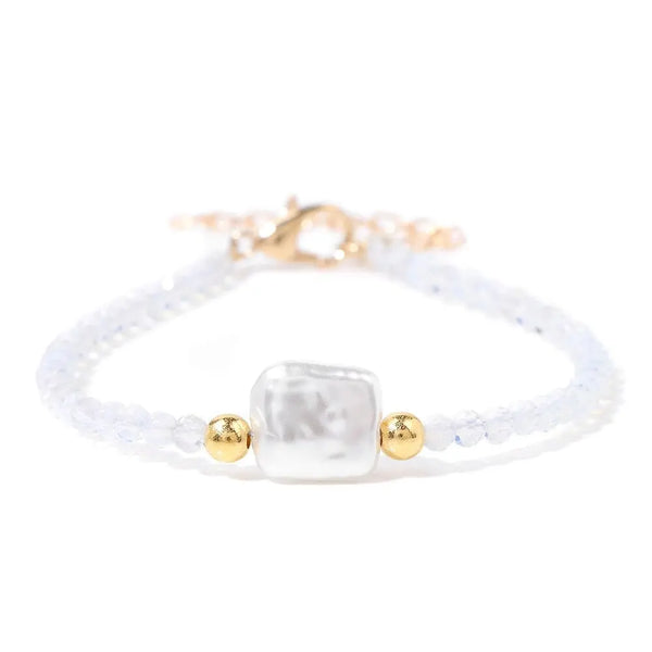 Bracelet de perles en pierre naturelle d'opale