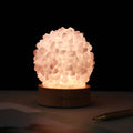 Lampe de chevet en quartz rose