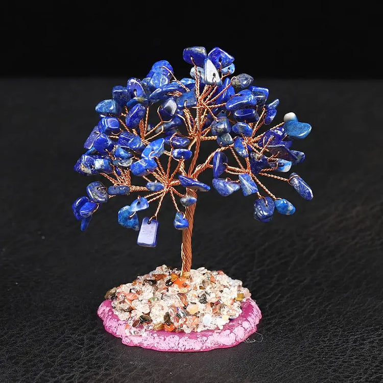 Lapis lazuli Cristal de Guérison Arbre de Vie