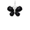 Pendentif Papillon Pierre Naturelle Onyx Noir