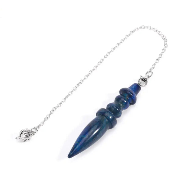 Pendule à pointe de cristal de guérison Lapis Lazuli