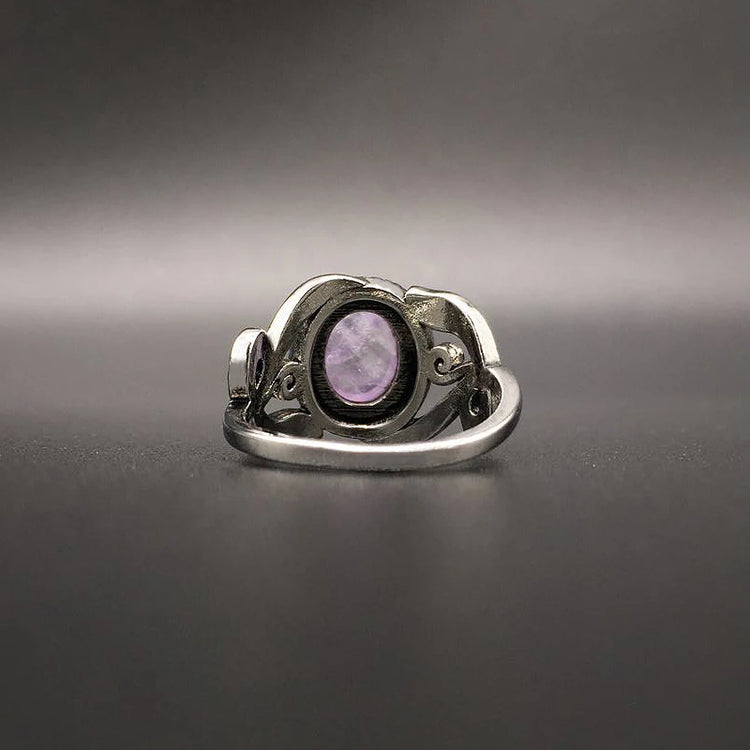 Bague Argent en Pierre d'Améthyste