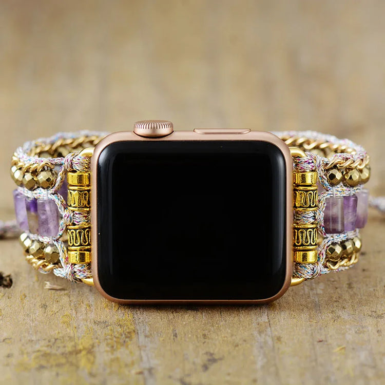 Bracelet Apple Watch Améthyste