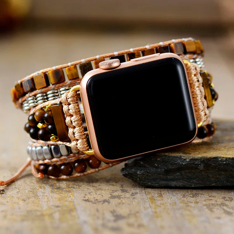 Bracelet Apple Watch Oeil de Tigre