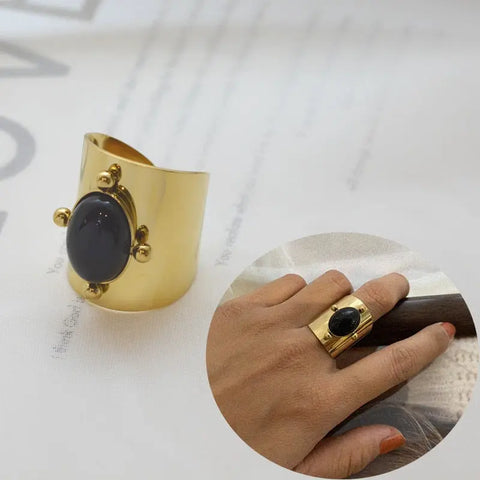 Bague Obsidienne Bohème | Ma Pierre Naturelle