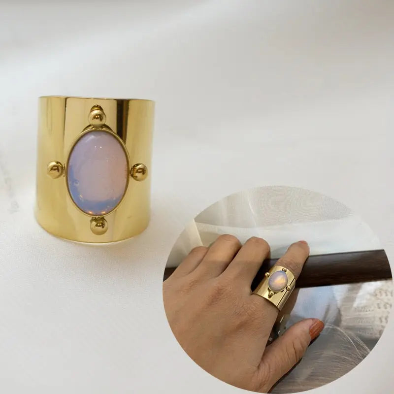 Bague Quartz Rose Bohème – Ma Pierre Naturelle