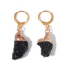 Boucles d'Oreilles Pierre de Lave Chic