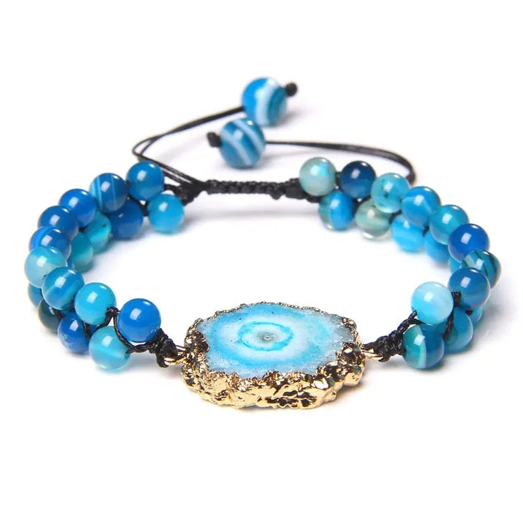 Bracelet Perles Pierre Naturelle Turquoise