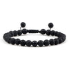 Bracelet Perles Pierre de Lave / Obsidienne