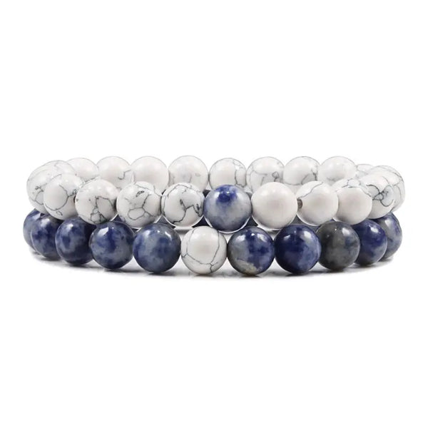 Bracelets Perles Lapis Lazuli / Howlite