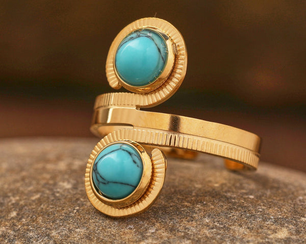 Bague Féminine avec Charms Turquoise