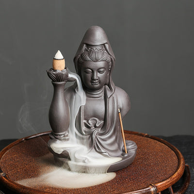 Brûleur d'encens en céramique Lotus